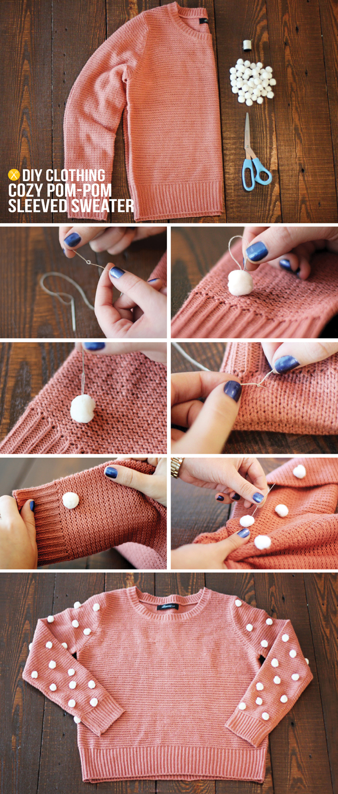 How to Make Pom-Poms - Positively Splendid {Crafts, Sewing