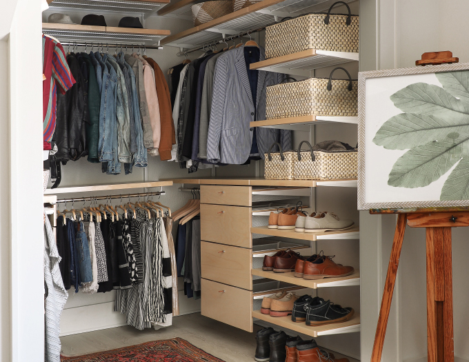 Small Master Walk-In Closet Reveal - Live Pretty on a Penny