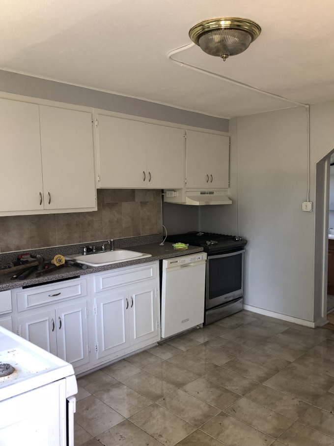 Diy Duplex Before After Affordable Airbnb Kitchen Makeover