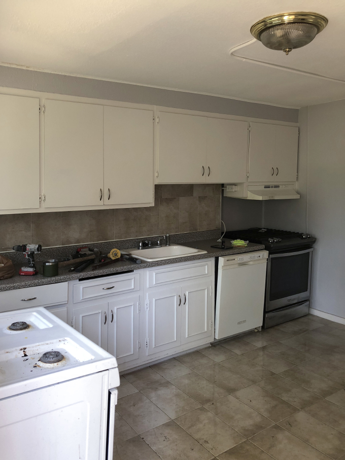 Diy Duplex Before After Affordable Airbnb Kitchen Makeover