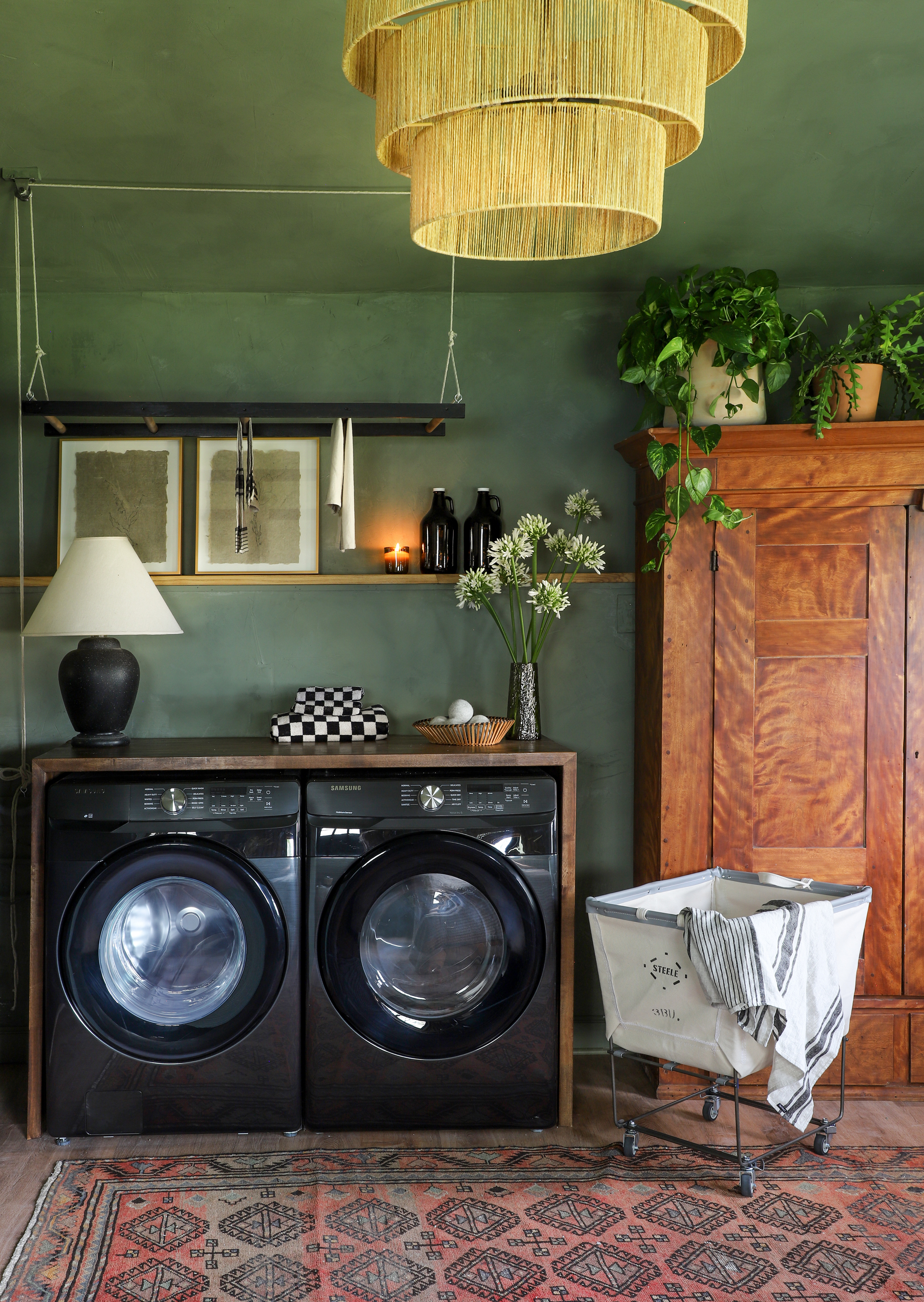 Makeover By Monday Season 2 Premiere!! Limewash Guest Room & Laundry ...