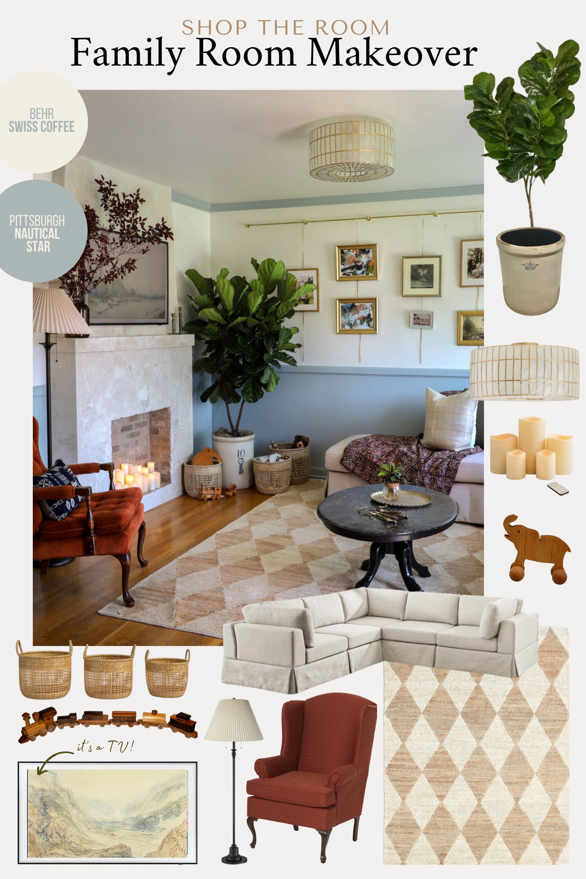 Makeover By Monday | Living Room Before & After with DIY Plaster ...